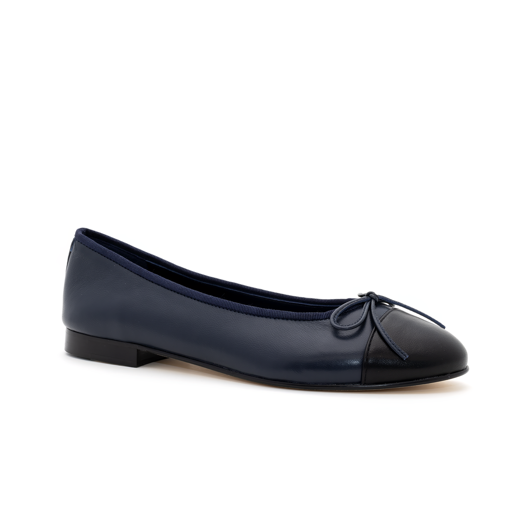 Ballet Flats - Navy and Black