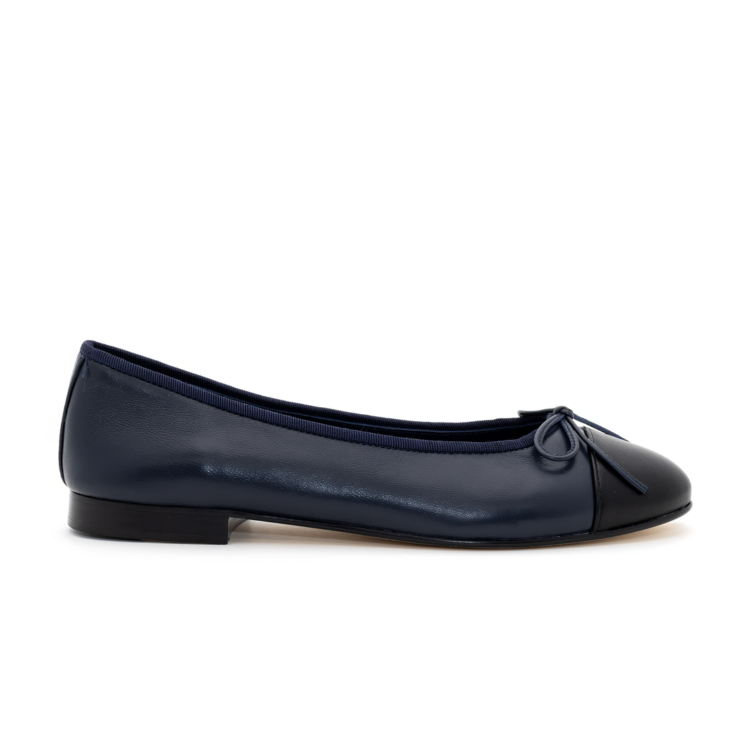 Ballet Flats - Navy and Black