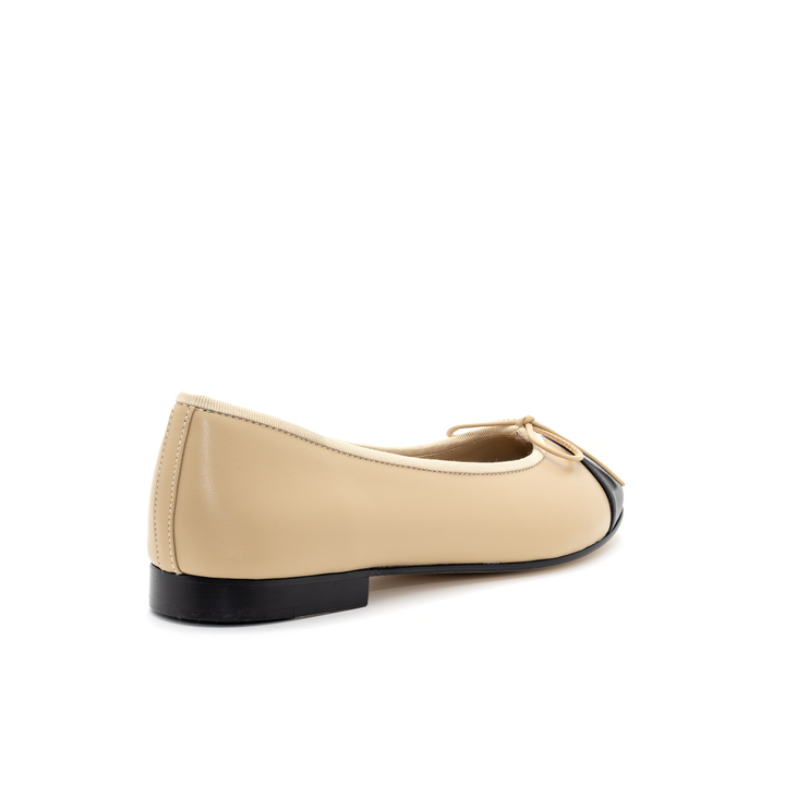 Ballet Flats - Beige and Black